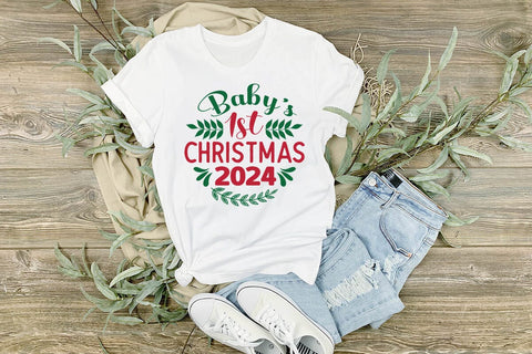 Babys 1st christmas 2024 SVG Angelina750 