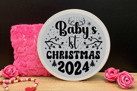 Babys 1st christmas 2024 SVG Angelina750 