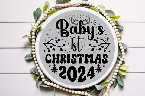 Babys 1st christmas 2024 SVG Angelina750 