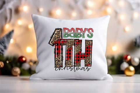 Babys 1th Christmas PNG Design Sublimation Designangry 