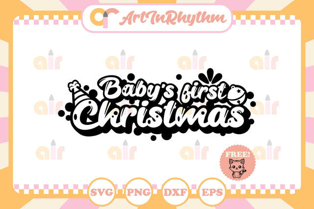 Baby's firs Christmas svg SVG Artinrhythm shop 