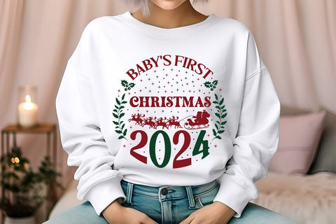baby's first christmas 2024 SVG Angelina750 