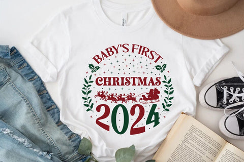 baby's first christmas 2024 SVG Angelina750 