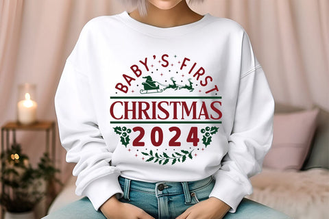 Baby's First Christmas 2024 SVG Angelina750 