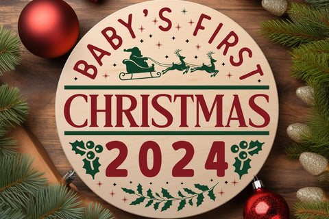 Baby's First Christmas 2024 SVG Angelina750 