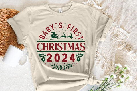Baby's First Christmas 2024 SVG Angelina750 