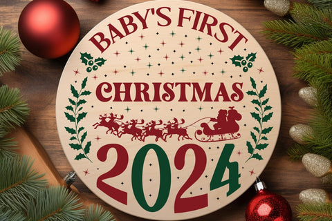 baby's first christmas 2024 SVG Angelina750 