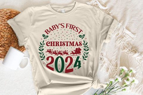 baby's first christmas 2024 SVG Angelina750 