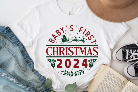 Baby's First Christmas 2024 SVG Angelina750 