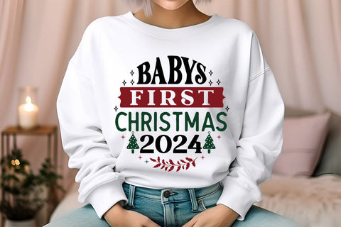 Baby's First Christmas 2024 SVG Angelina750 