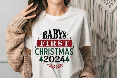 Baby's First Christmas 2024 SVG Angelina750 