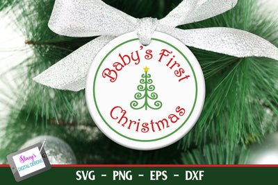 Baby's First Christmas | Baby Milestones SVG Stacy's Digital Designs 