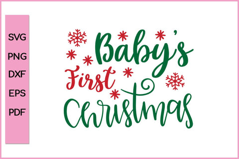 Babys First Christmas Editable Christmas SVG PNG Craft Cut File SVG SVG Print File 