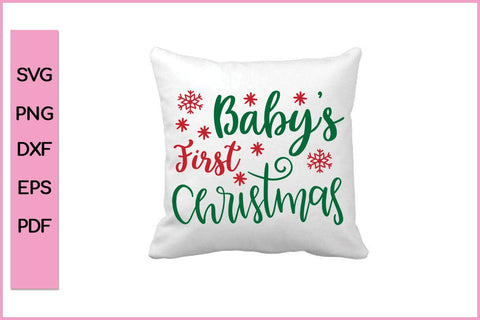 Babys First Christmas Editable Christmas SVG PNG Craft Cut File SVG SVG Print File 