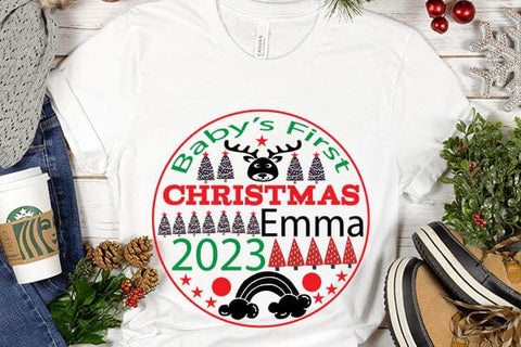 Babys First Christmas Emma 2023 SVG Angelina750 