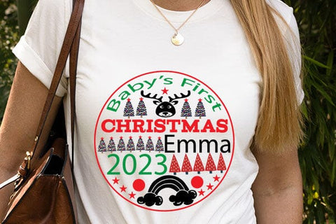 Babys First Christmas Emma 2023 SVG Angelina750 