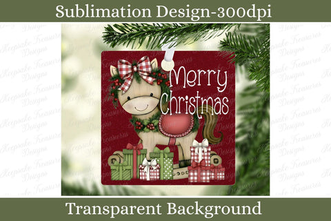 Baby's First Christmas Horse Ornament, Sublimation PNG, Holiday Keepsake Sublimation Keepsake Treasures Designs LLC. 