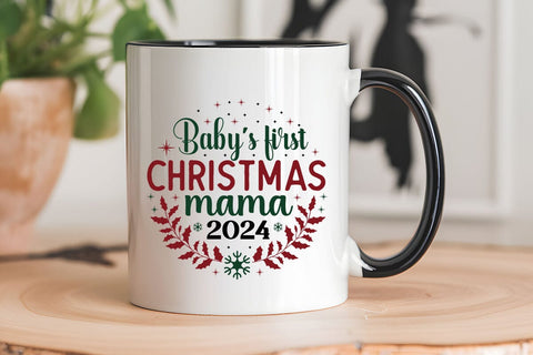 Baby's First Christmas Mama 2024 SVG Angelina750 