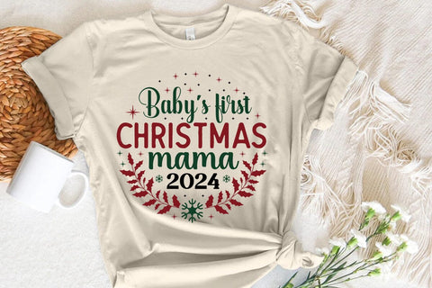 Baby's First Christmas Mama 2024 SVG Angelina750 