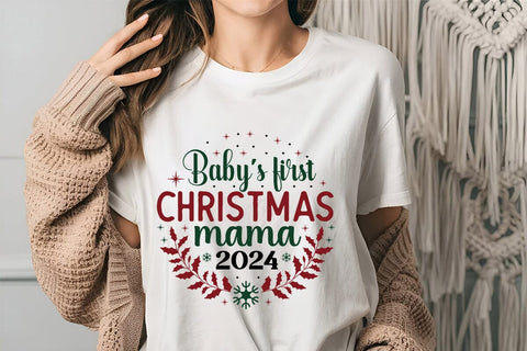 Baby's First Christmas Mama 2024 SVG Angelina750 