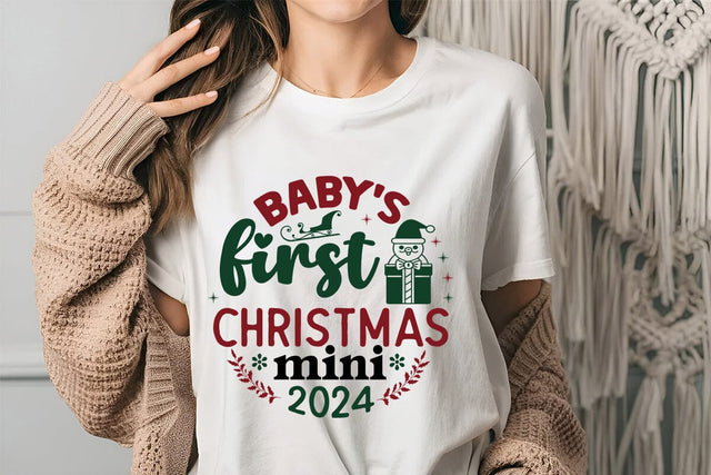 Baby's First Christmas Mini 2024 SVG Angelina750 