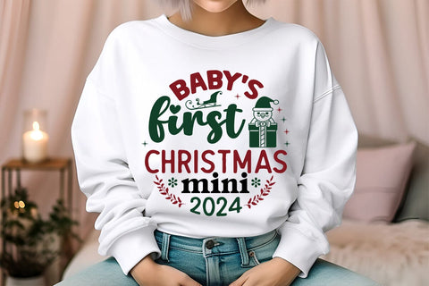 Baby's First Christmas Mini 2024 SVG Angelina750 