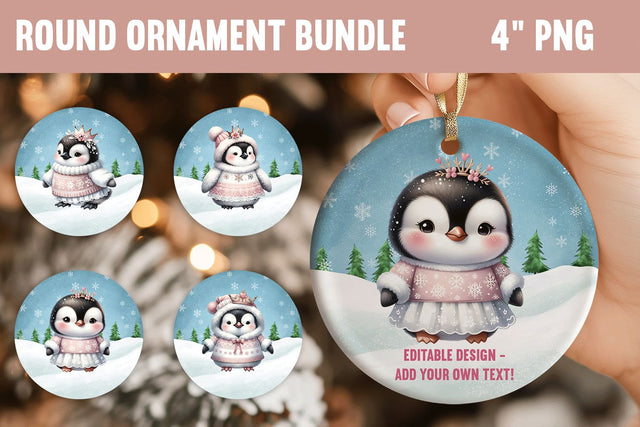 Baby’s First Christmas Ornament Bundle, Kids Winter Ornament SVG BijouBay 