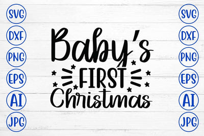 Baby’s First Christmas SVG Cut File SVG Syaman 