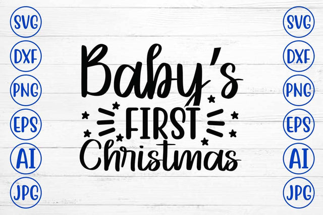 Baby’s First Christmas SVG Cut File SVG Syaman 