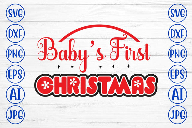 Baby’s First Christmas SVG Cut File SVG Syaman 