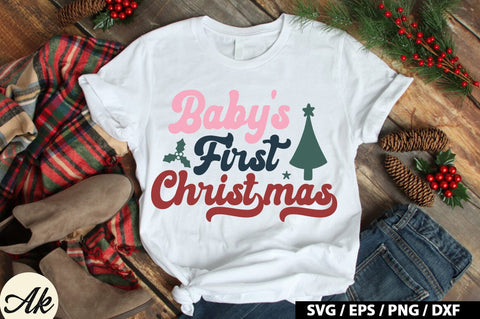 Baby's First Christmas SVG Design SVG akazaddesign 