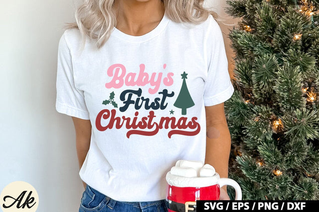 Baby's First Christmas SVG Design SVG akazaddesign 