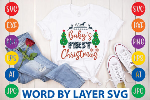 Baby's First Christmas svg design SVG Rafiqul20606 