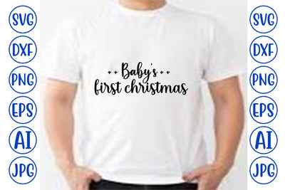 Baby’s First Christmas SVG Syaman 
