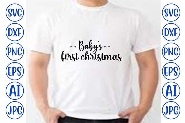 Baby’s First Christmas SVG Syaman 