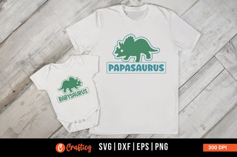 Babysaurus and Papasaurus SVG Design SVG Designangry 