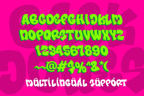 Back Jones - Cute Layered Display Font Font Mozzatype 