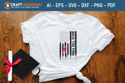 Back The Pink Breast Cancer SVG, Pink Awareness Ribbon Svg, Heal Cancer Svg, Cancer Awareness Svg, Fight Cancer Svg, Cancer, Svg Files For Cricut SVG Debashish Barman 