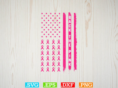 Back The Pink Svg, Breast Cancer Png SVG Creativeart88 