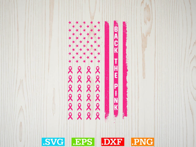 Back The Pink Svg, Breast Cancer Png SVG Creativeart88 