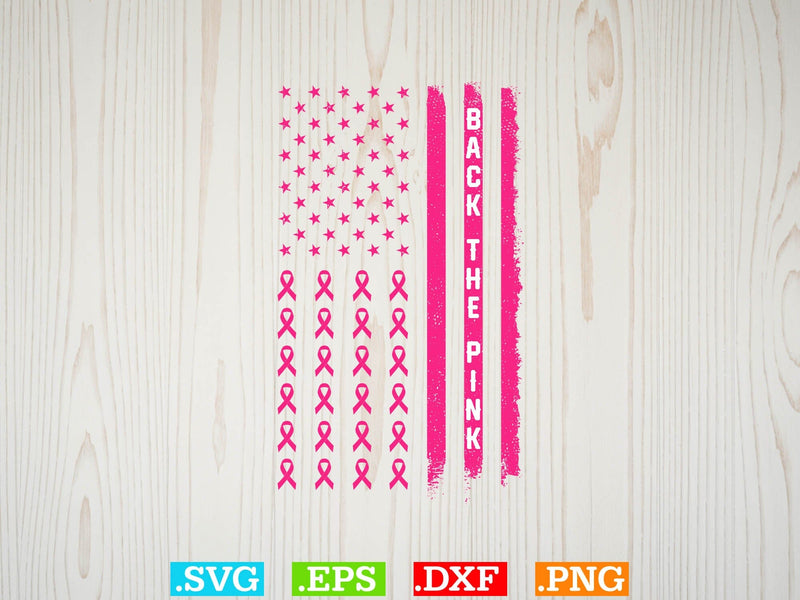 Back The Pink Svg, Breast Cancer Png SVG Creativeart88 
