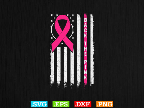 Back The Pink Svg, Breast Cancer Png SVG Creativeart88 