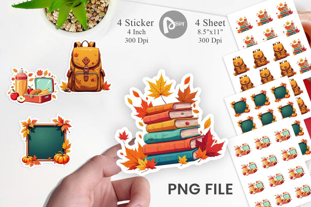 Back to Autumn Sticker Sublimation artnoy 