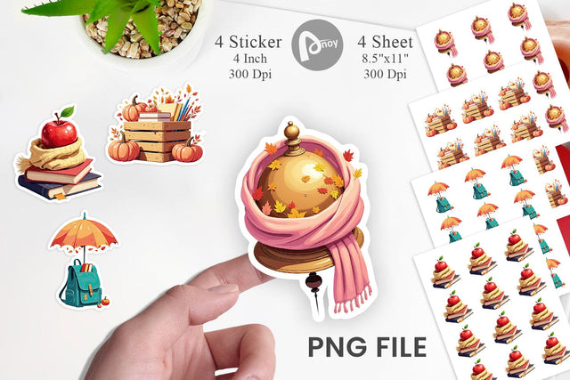 Back to Autumn Sticker Sublimation artnoy 