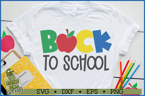 Back To School Apple SVG File SVG Crunchy Pickle 