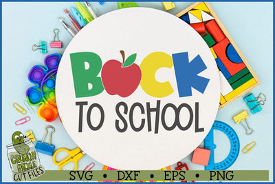 Back To School Apple SVG File SVG Crunchy Pickle 