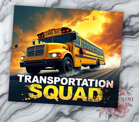 Back to School Bus Tumbler Wrap, Back to School Gift, Bus Driver Design, Transportation Drinkware, 20oz Tumbler Wrap, Teacher Appreciation, Kids Transportation Art Sublimation Li Zamperini 