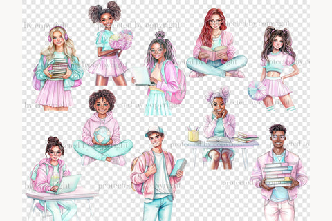 Back To School Clipart | School Clipart Collection SVG GlamArtZhanna 