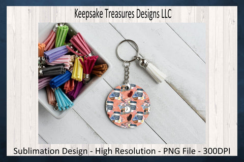 Back to School Coffee Time 20oz Tumbler Wrap, Matching Key Ring and Car Coaster, Sublimation Png Printable, Digital Download Sublimation Keepsake Treasures Designs LLC. 