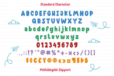 Back To School Font Mozarella 